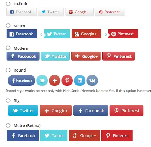 Easy Social Share Buttons