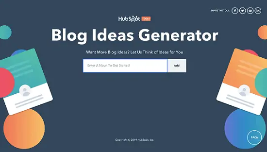 Blog Ideas Generator Hubspot