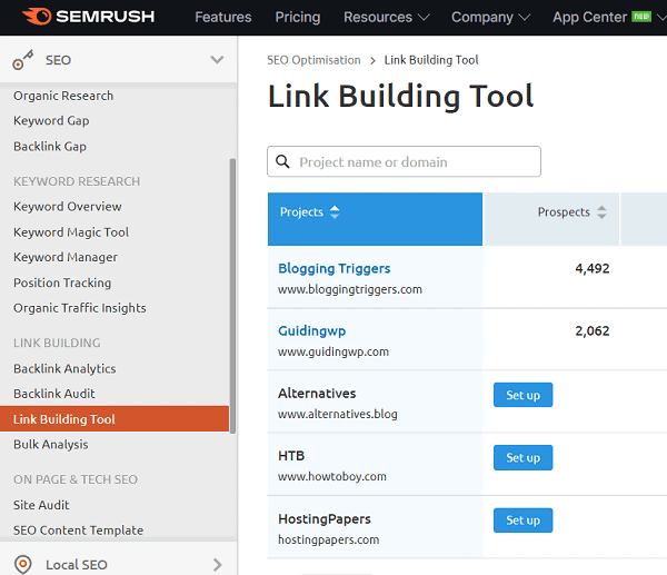 link-building-semrush