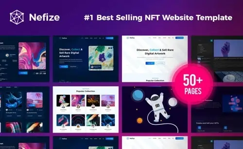 Nefize NFT Marketplace And Crypto Currency Market HTML Template